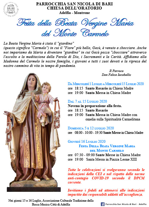 Madonna del Carmine 2020
